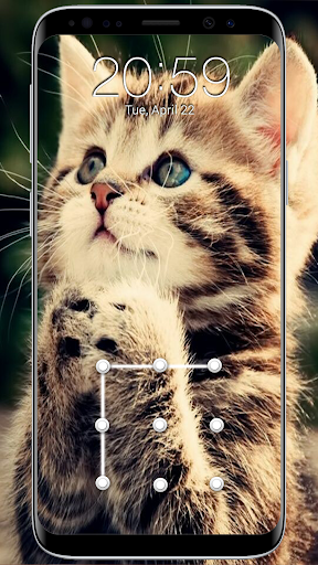 Kitty Cat Lock Screen - Image screenshot of android app