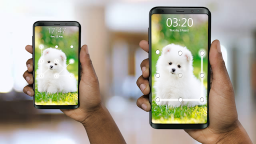 Puppy Dog Pattern Lock Screen - عکس برنامه موبایلی اندروید