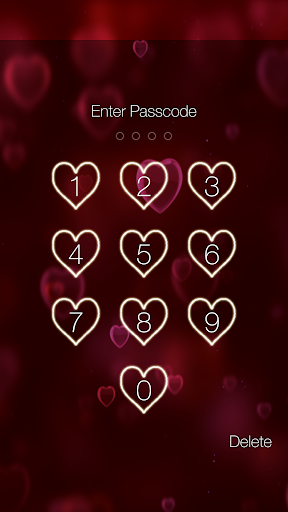 Heart Lock Screen - عکس برنامه موبایلی اندروید