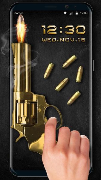 Revolver Lock Screen - Image screenshot of android app