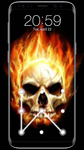 Skull Pattern Lock Screen - عکس برنامه موبایلی اندروید