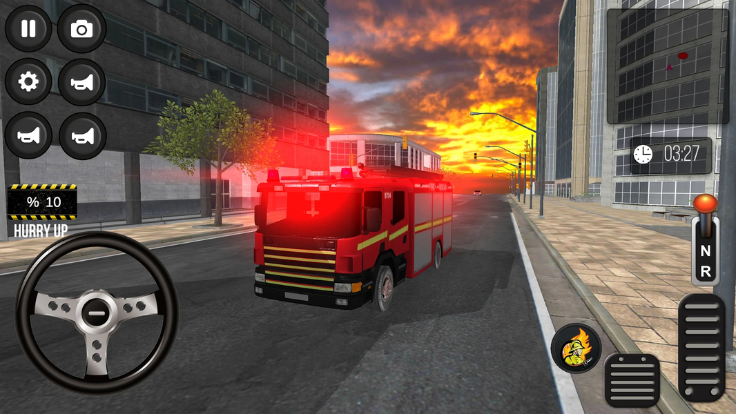 Fire extinguishing Simulator - عکس بازی موبایلی اندروید