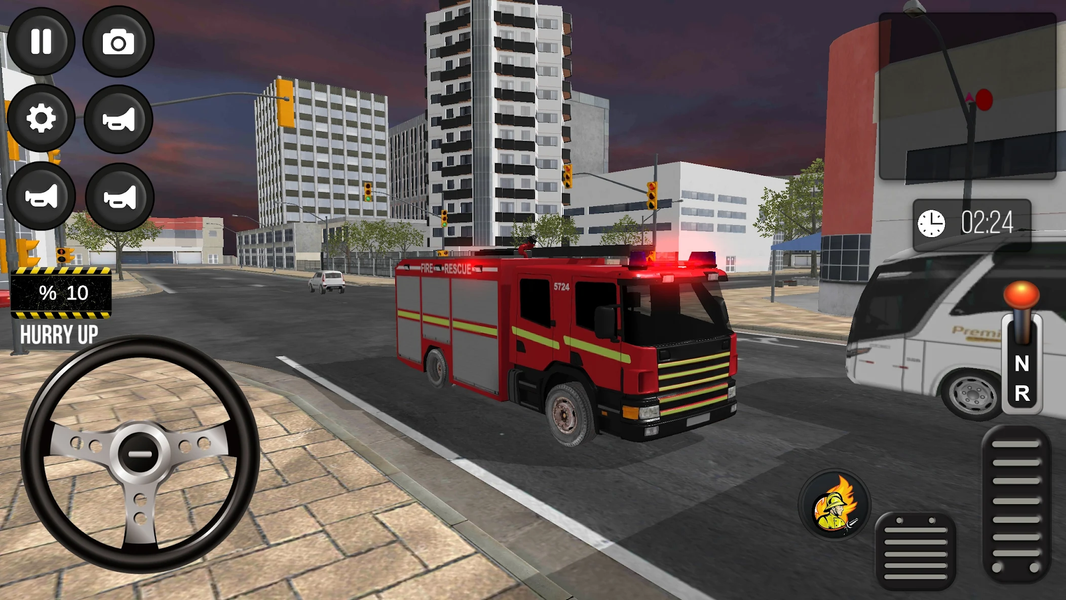 Fire extinguishing Simulator - Gameplay image of android game