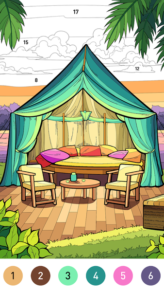 Fantasy Color By Number Game - عکس بازی موبایلی اندروید