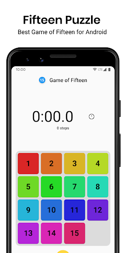 Game of Fifteen: 15 puzzle with Flutter - عکس بازی موبایلی اندروید