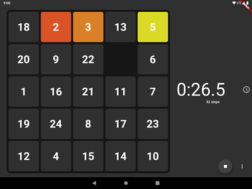 Game of Fifteen: ۱۵ puzzle with Flutter - عکس بازی موبایلی اندروید