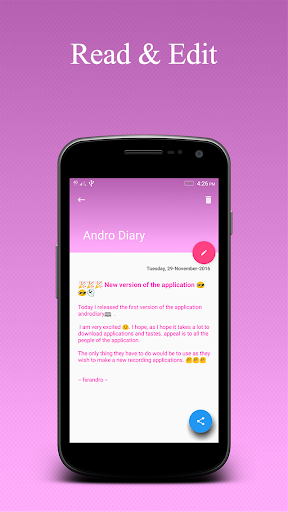 Diary - Notepad - Image screenshot of android app