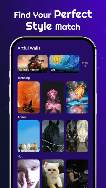 Artful Walls Launcher - عکس برنامه موبایلی اندروید