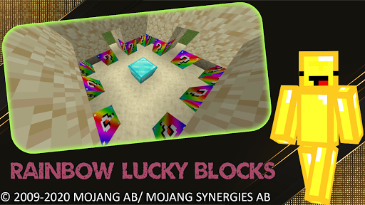 Rainbow Lucky Block MOD in Minecraft PE 