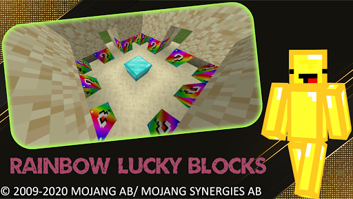 Minecraft: RAINBOW LUCKY BLOCK MOD 