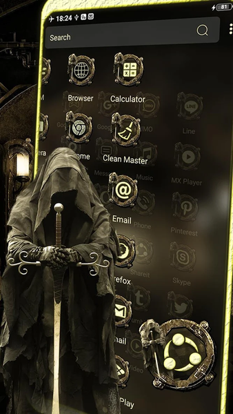 Grim Reaper Theme Launcher - عکس برنامه موبایلی اندروید