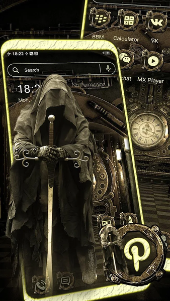 Grim Reaper Theme Launcher - عکس برنامه موبایلی اندروید