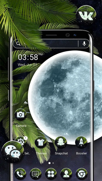 Moon Night Theme Launcher - Image screenshot of android app