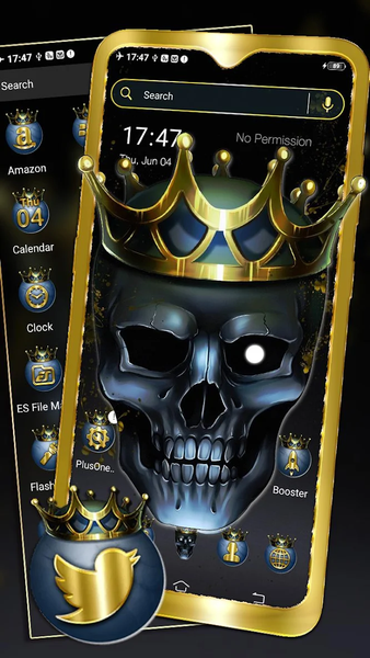 Skull King Launcher Theme - Image screenshot of android app