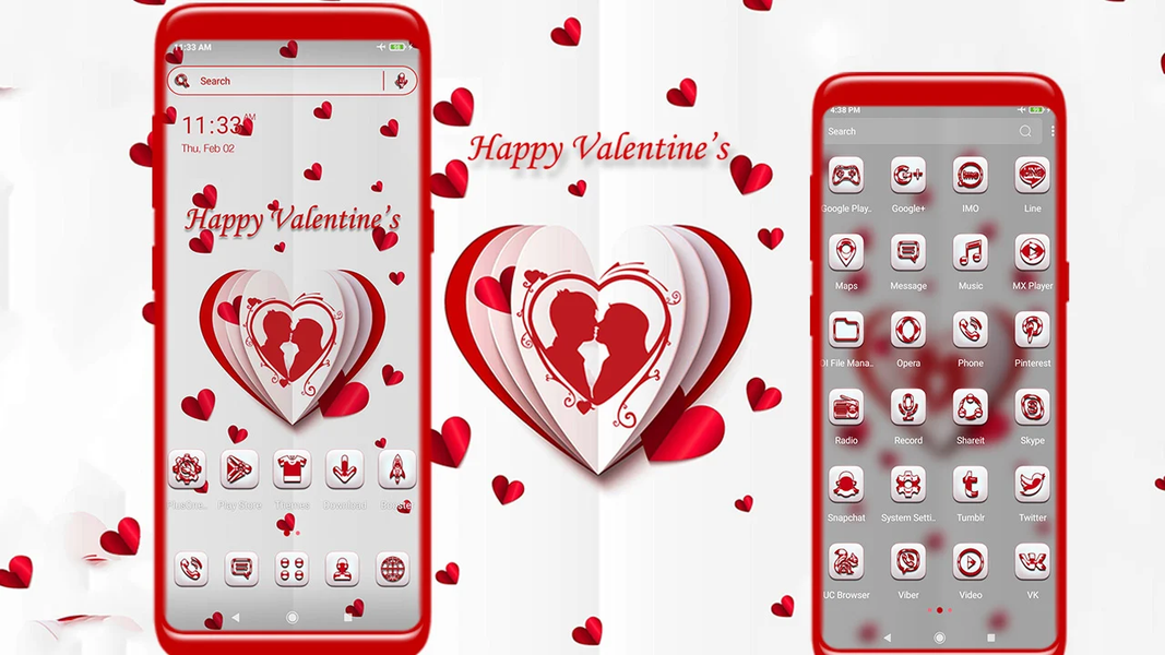 Valentine Love Theme - Image screenshot of android app