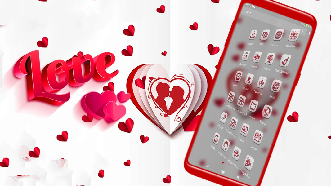 Valentine Love Theme - Image screenshot of android app