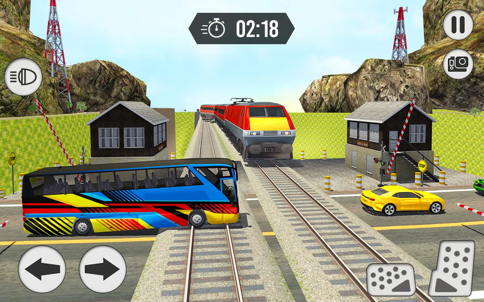 Offroad Coach Bus Driving 3D - Gameplay image of android game