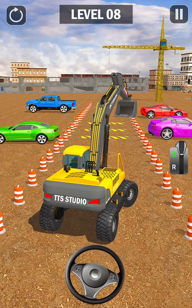 Real Excavator 3D Parking Game - Gameplay image of android game