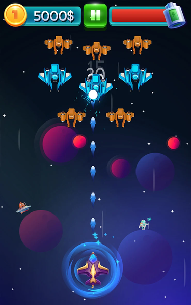 Galaxy Attack Survival Games - Gameplay image of android game