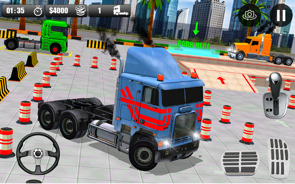 Dump Truck Parking Games 3D - Gameplay image of android game