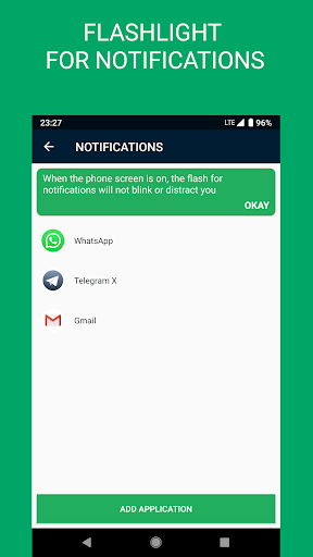 Flash Alert On Call & SMS - Image screenshot of android app