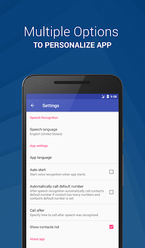 Voice Call Dialer - عکس برنامه موبایلی اندروید