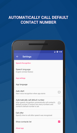 Voice Call Dialer - عکس برنامه موبایلی اندروید