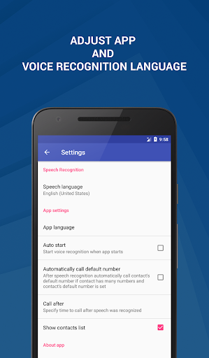Voice Call Dialer - عکس برنامه موبایلی اندروید