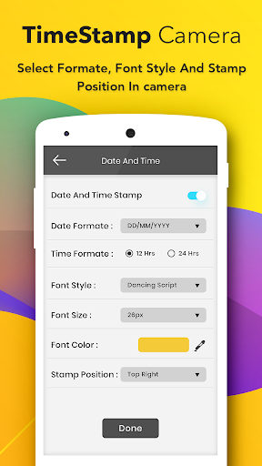 Auto Time Stamp Camera - Image screenshot of android app