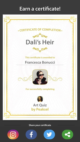Art quiz - Image screenshot of android app