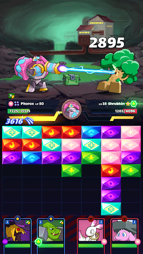 Mana Monsters: Epic Puzzle RPG - Gameplay image of android game