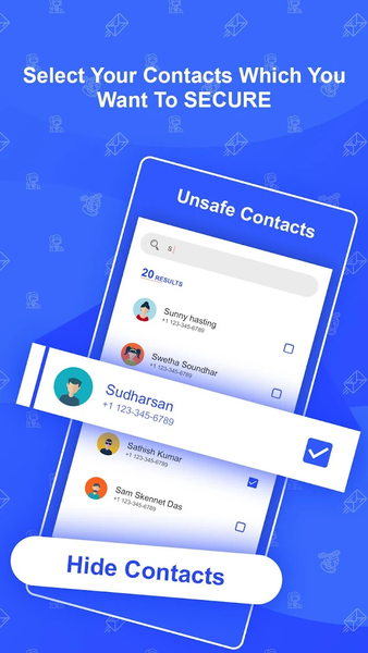 Hide Contacts - عکس برنامه موبایلی اندروید