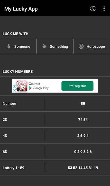 My Lucky App - Image screenshot of android app