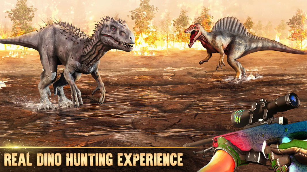 Real Dino Hunting Zoo Games - Gameplay image of android game