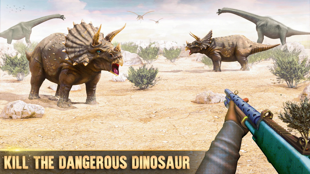 Real Dino Hunting Zoo Games - Gameplay image of android game