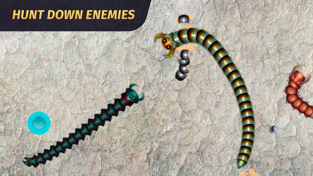 Worm.io - Gusanos Battle - Gameplay image of android game
