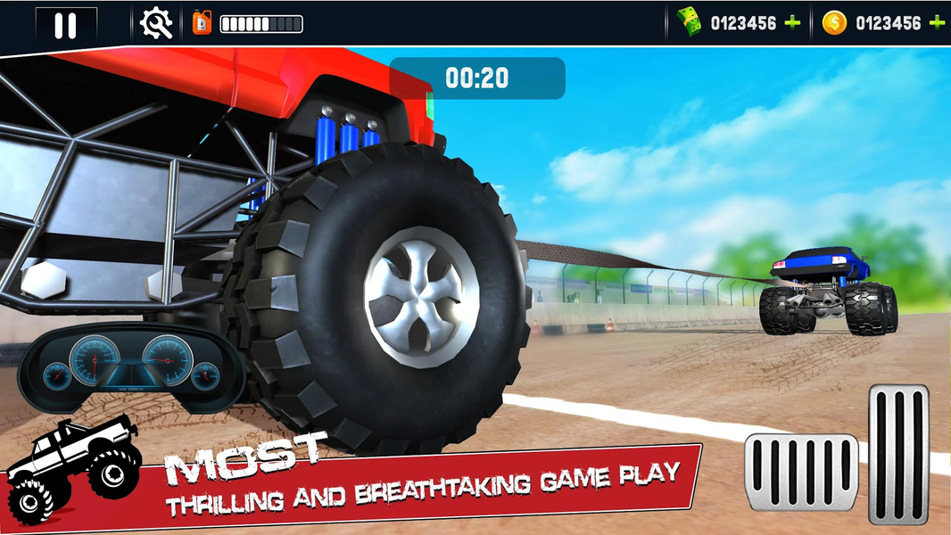 Tug of War Car Driving - Gameplay image of android game