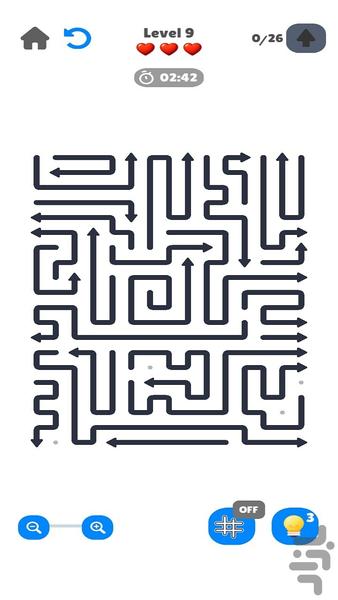 پازل فلش و فرار در مسیر - عکس بازی موبایلی اندروید