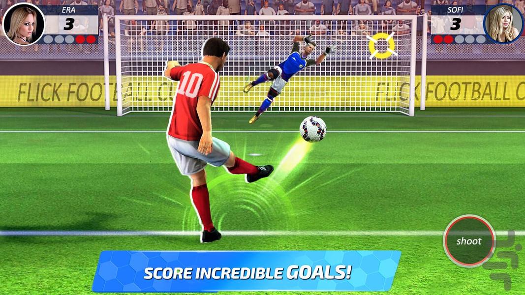 بازی فوتبال : ضربه آزاد - Gameplay image of android game