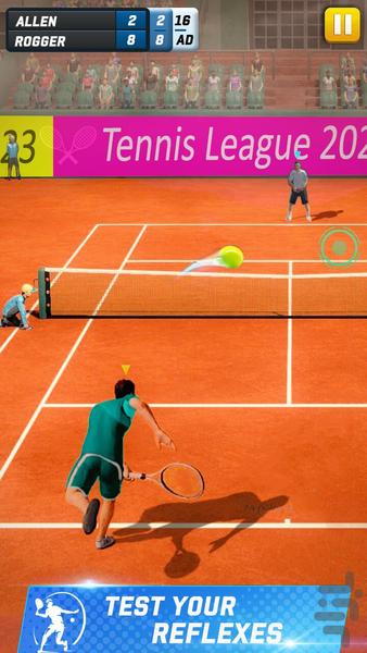 تنیس بازی - Gameplay image of android game