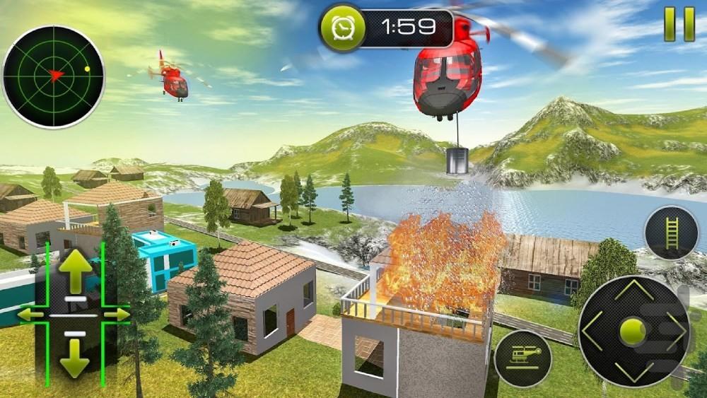 بازی راننده هلیکوپتر : بازی جدید - Gameplay image of android game