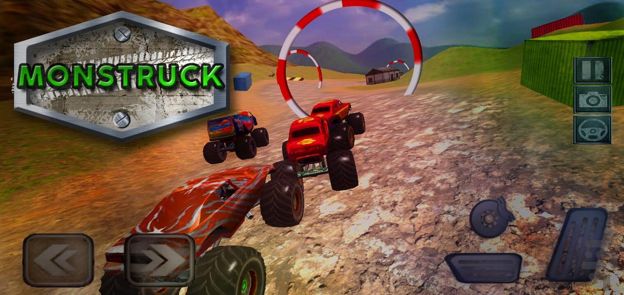 monster truck game - Gameplay image of android game