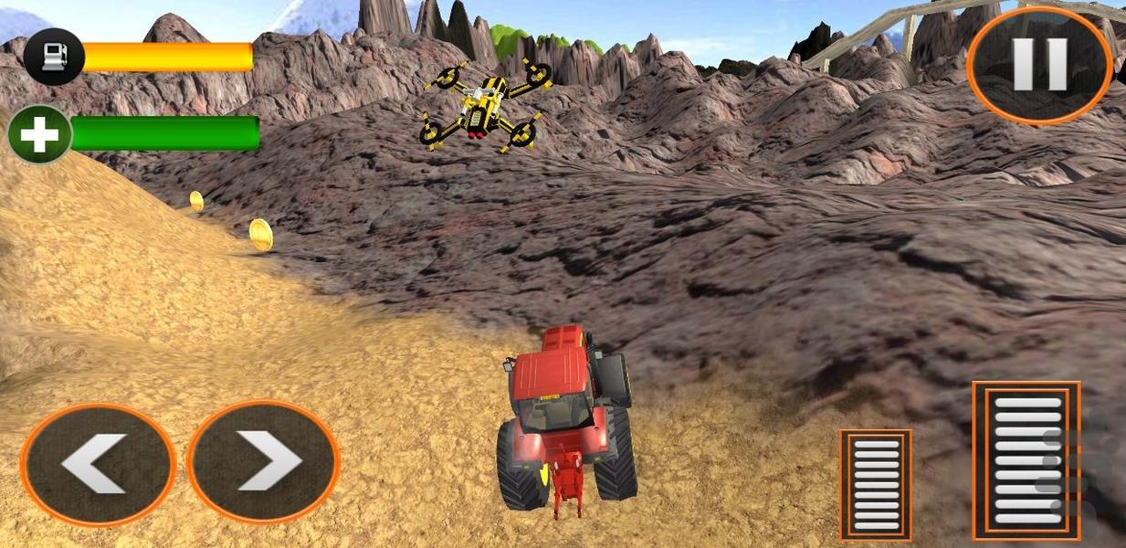 بازی تراکتور و پهپاد - Gameplay image of android game