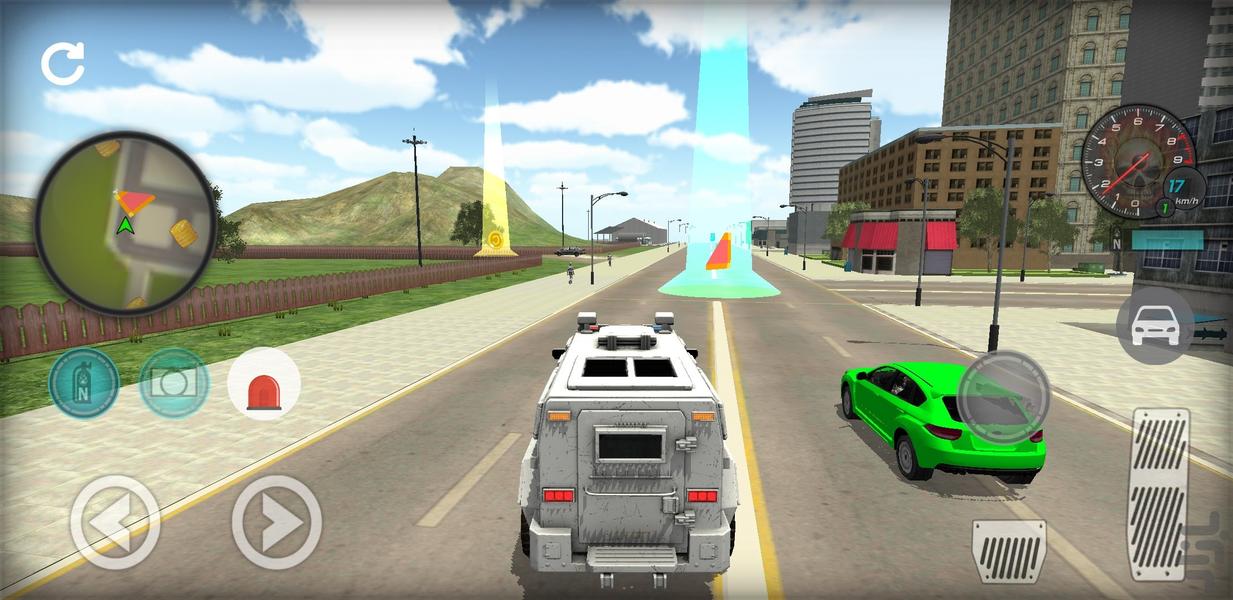 ماشین بازی پلیسی - عکس بازی موبایلی اندروید