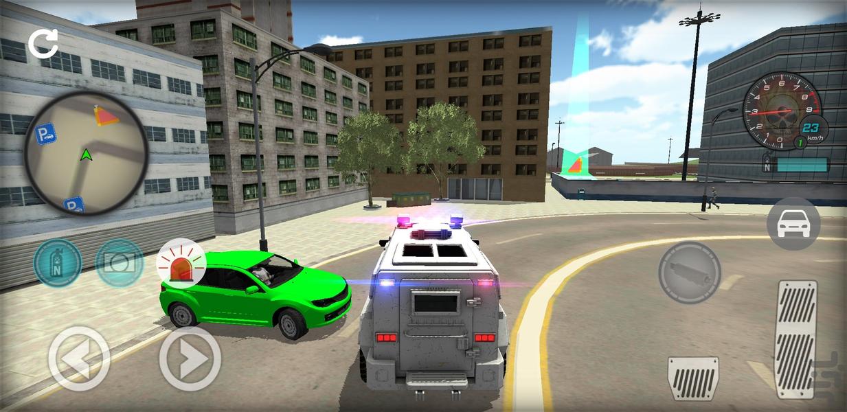 ماشین بازی پلیسی - عکس بازی موبایلی اندروید