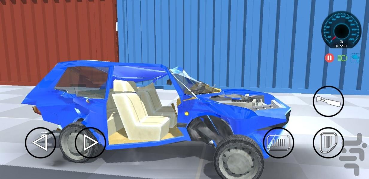 ماشین بازی تصادف - عکس بازی موبایلی اندروید