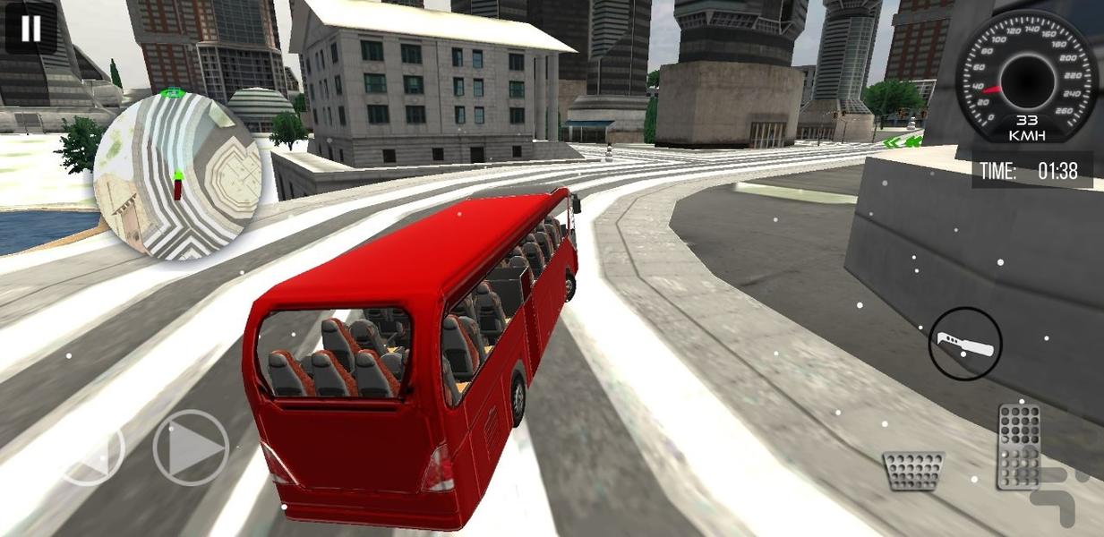 بازی راننده اتوبوس - Gameplay image of android game