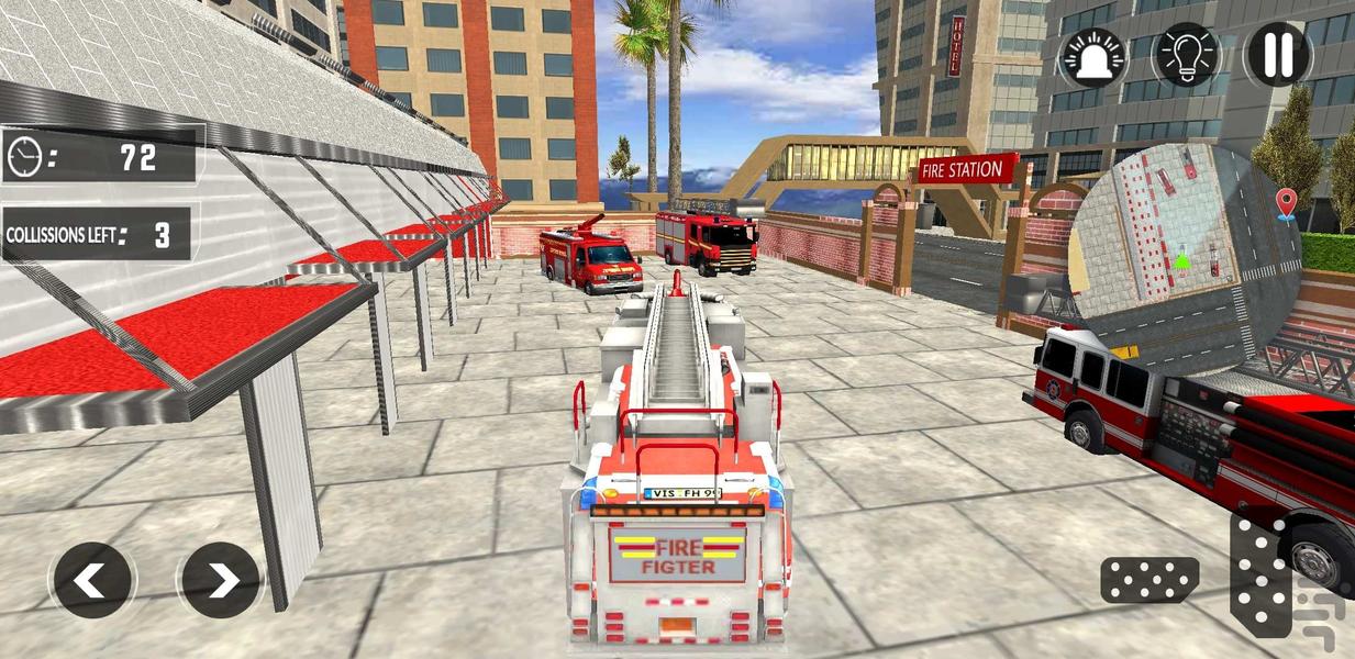fire fighter game - Gameplay image of android game