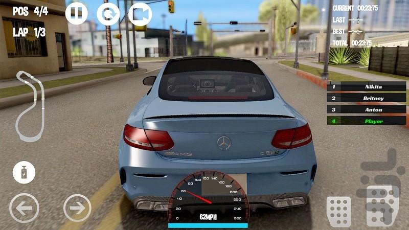 رانندگی با مرسدس بنز : بازی ماشین - عکس بازی موبایلی اندروید