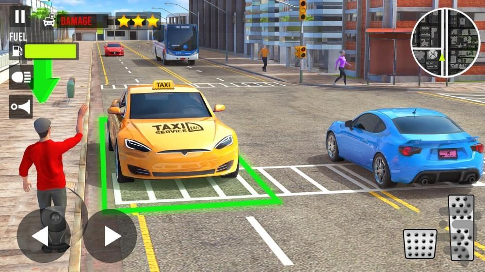 بازی راننده تاکسی : ماشین بازی جدید - Gameplay image of android game